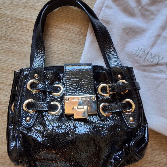 Jimmy Choo Ramona Patent Leather Shoulder Bag - Picture 2 of 6